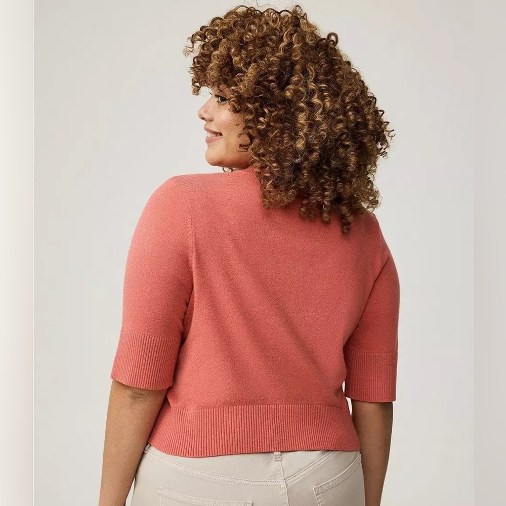 torrid Short Sleeve Cardigan Sweater - Picture 2 of 7